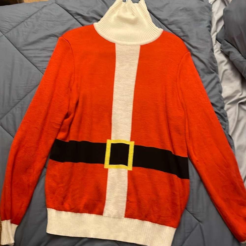 Tipsy Elves- Ugly Christmas Sweater, Santa, Size M